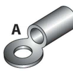 V-Twin Manufacturing Ring Terminal, 1/4" Eye, 14-16 Gauge