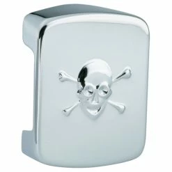 Biker's Choice Chrome Coil Cover With Skull