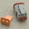 NAMZ Custom Cycle Deutsch 2- Pin Gray Plug Wiring Connector -Car Accessories Shop 382 390 A V1