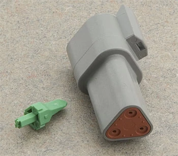 NAMZ Custom Cycle Deutsch 3-Pin Receptacle Wiring Connector 3 NAMZ Custom Cycle Deutsch 3-Pin Receptacle Wiring Connector