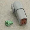 NAMZ Custom Cycle Deutsch 4-Pin Gray Receptacle Wiring Connector -Car Accessories Shop 382 399 A V1