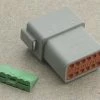 Novello Deutsch 12-Pin Gray Receptacle Wiring Connector -Car Accessories Shop 382 411 A V1